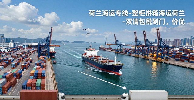 荷兰海运专线-整柜拼箱海运荷兰-双清包税到门,价优