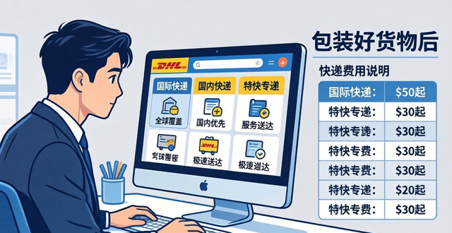 DHL快递寄件步骤和流程