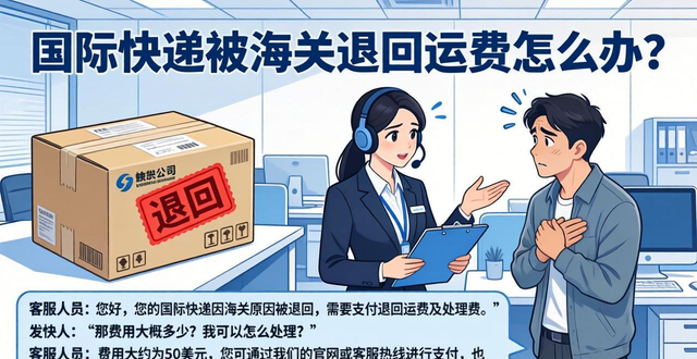 国际快递被海关退回运费怎么办？(国际快递被退回还要付邮费吗)