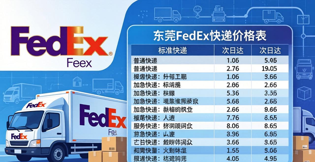 东莞FedEx快递价格表-最新报价查询